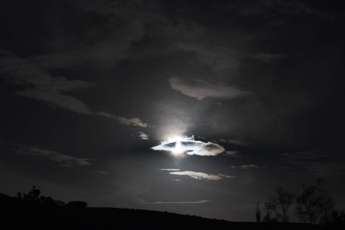 Moonlit clouds