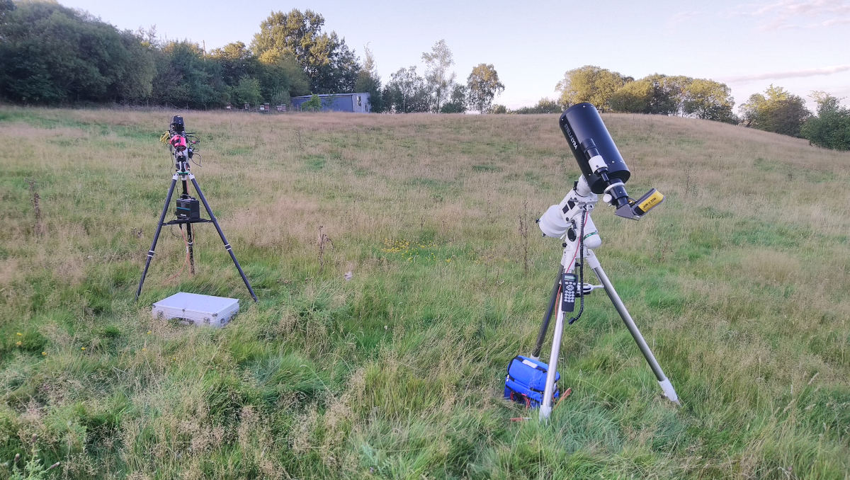 Wales campsite - telescopes